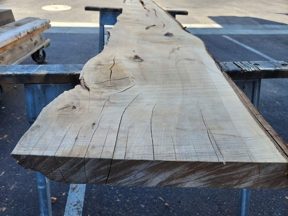 Live Edge Wood Slab - Kiln Dried Juniper - 3x15x9'3" - Great Epoxy Project Material - Image 2