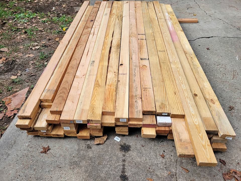 73 Wooden 2x4s Different Lengths - Image 1