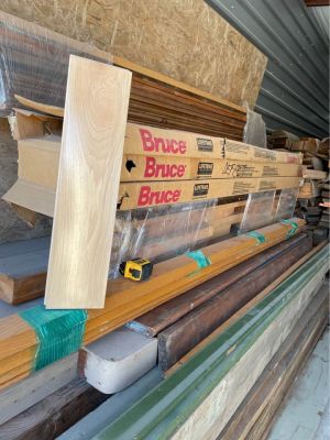 Bundles of premium furniture grade hardwoods- western red cedar, ponderosa Pine, Douglas fir, oak