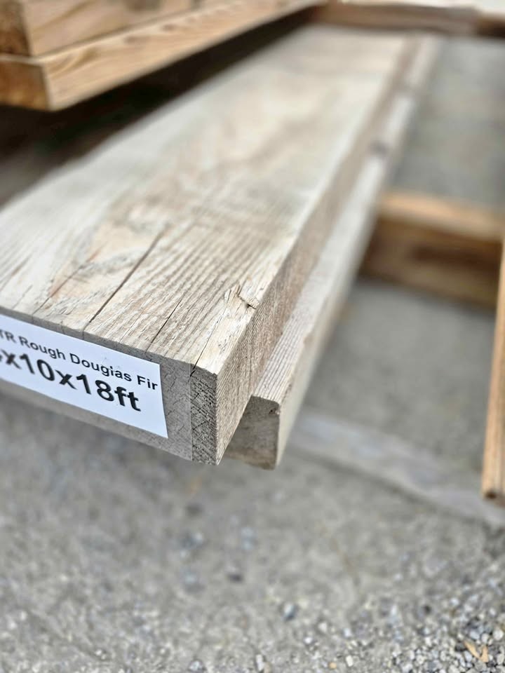 4x10x18 weathered Douglas Fir - Image 1