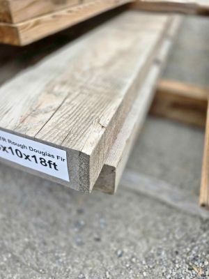 4x10x18 weathered Douglas Fir