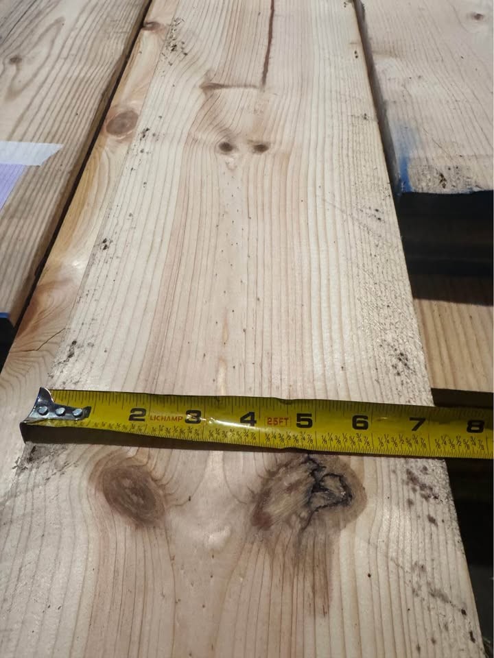 1x7 (Smooth Finished) 14 Pieces Only 14’ feet Long Pine Boards (1” Thick Boards ) - Image 4