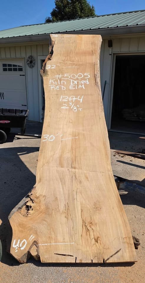 Kiln Dried Red Elm Slabs featuring a Bold Grain, with Rich Honey-Amber and Reddish-Brown deep tones! - Image 6