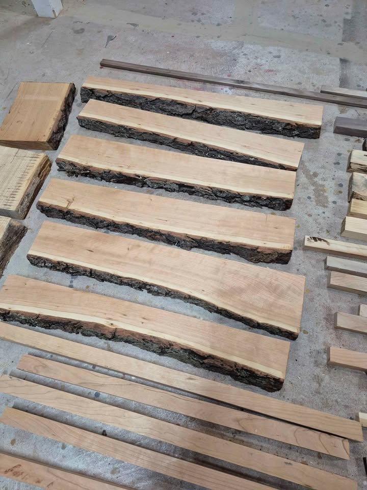 Hardwood strips and live edge cutoffs for craft and epoxy projects - Image 7