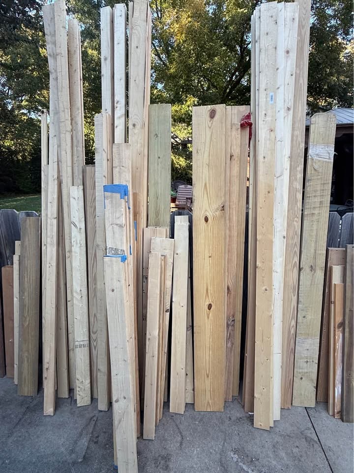 Large Assortment of Lumber, 2x4s, Wood Boards & Plywood - Image 9