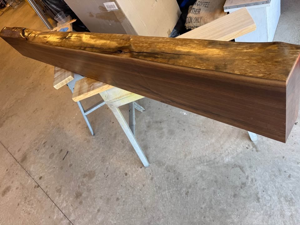 Walnut Live Edge Mantels - Image 5