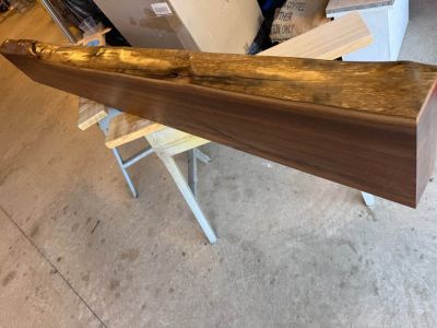 Walnut Live Edge Mantels