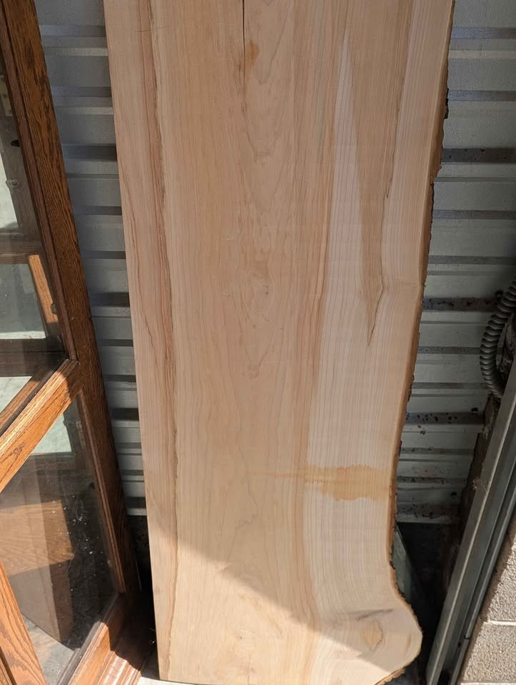 Beautiful wood slab 1.5" x 14" x 47" long. Type of wood unknown - Image 4