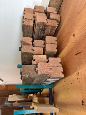 Old growth tongue and groove subfloor