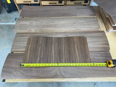 Walnut veneer with 3M stick and peel backing