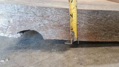 Dried cherry lumber