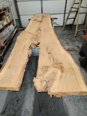 3x27x12ft Massive Juniper Live Edge Slab-Kiln Dried - Mantel Table Bartop Project Wood