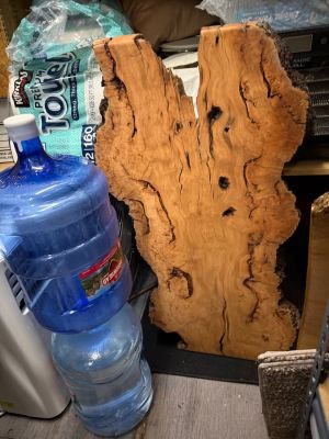 Most items in pics are Carob wood bisquets. Many more oak burl, eucalyptus and cedar slabs as well.