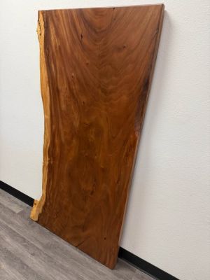 Live Edge Solid Wood Slab | 68.5"L x 34–36"W | Table Top / Desk / Bar Top