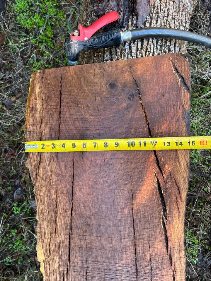 Hollow oak live edge mantle - Image 4